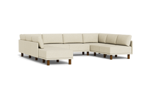 Load image into Gallery viewer, Luna - Sectional - Sunset Beige - High Arms - Tall Legs
