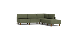 Load image into Gallery viewer, Luna - Sectional - Moss Green - High Arms - Tall Legs
