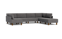 Load image into Gallery viewer, Luna - Sectional - Storm Grey - High Arms - Tall Legs
