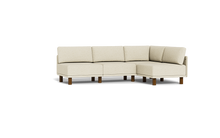 Load image into Gallery viewer, Luna - Sectional - Sunset Beige - High Arms - Tall Legs
