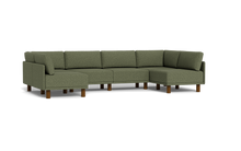 Load image into Gallery viewer, Luna - Sectional - Moss Green - High Arms - Tall Legs
