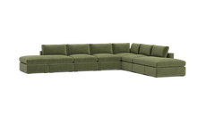 Load image into Gallery viewer, Ciello XL - Sectional - Cypress Green - Regular Arms
