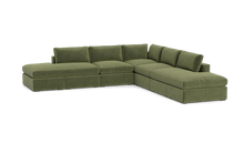 Load image into Gallery viewer, Ciello XL - Sectional - Cypress Green - Regular Arms
