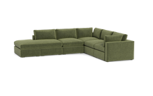 Load image into Gallery viewer, Ciello XL - Sectional - Cypress Green - Regular Arms
