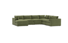 Load image into Gallery viewer, Ciello XL - Sectional - Cypress Green - Regular Arms
