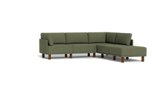Load image into Gallery viewer, Luna - Sectional - Moss Green - High Arms - Tall Legs
