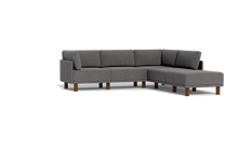 Load image into Gallery viewer, Luna - Sectional - Storm Grey - High Arms - Tall Legs
