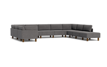 Load image into Gallery viewer, Luna - Sectional - Storm Grey - High Arms - Tall Legs
