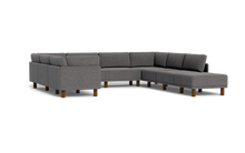 Load image into Gallery viewer, Luna - Sectional - Storm Grey - High Arms - Tall Legs
