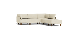 Load image into Gallery viewer, Luna - Sectional - Sunset Beige - High Arms - Tall Legs
