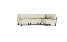 Load image into Gallery viewer, Luna - Sectional - Sunset Beige - High Arms - Tall Legs
