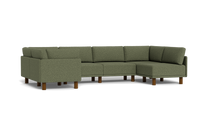 Load image into Gallery viewer, Luna - Sectional - Moss Green - High Arms - Tall Legs
