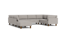 Load image into Gallery viewer, Luna - Sectional - Dream Grey - High Arms - Tall Legs
