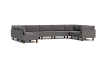 Load image into Gallery viewer, Luna - Sectional - Storm Grey - High Arms - Tall Legs
