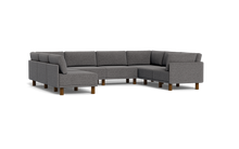 Load image into Gallery viewer, Luna - Sectional - Storm Grey - High Arms - Tall Legs
