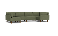 Load image into Gallery viewer, Luna - Sectional - Moss Green - High Arms - Tall Legs

