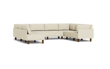 Load image into Gallery viewer, Luna - Sectional - Sunset Beige - High Arms - Tall Legs
