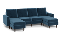 Load image into Gallery viewer, Altus - Sofa - Sapphire - Square Arms
