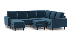 Load image into Gallery viewer, Altus - Sectional - Sapphire - Square Arms

