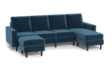 Load image into Gallery viewer, Altus - Sofa - Sapphire - Square Arms
