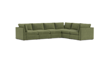 Load image into Gallery viewer, Ciello XL - Sectional - Cypress Green - High Angled
