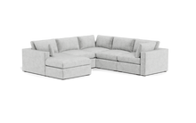 Load image into Gallery viewer, Ciello XL - Sectional - Limestone - Regular Arms
