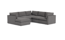 Load image into Gallery viewer, Ciello XL - Sectional - Storm Grey - High Angled
