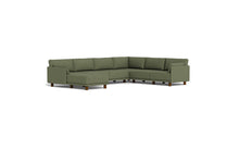 Load image into Gallery viewer, Luna - Sectional - Moss Green - Low Arms - Low Legs
