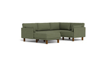 Load image into Gallery viewer, Luna - Sectional - Moss Green - Low Arms - Tall Legs
