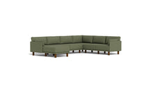 Load image into Gallery viewer, Luna - Sectional - Moss Green - Low Arms - Tall Legs
