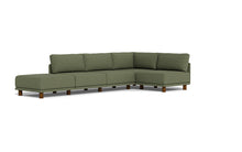 Load image into Gallery viewer, Luna - Sectional - Moss Green - High Arms - Low Legs
