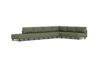 Load image into Gallery viewer, Luna - Sectional - Moss Green - High Arms - Low Legs
