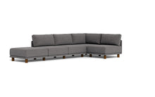 Load image into Gallery viewer, Luna - Sectional - Storm Grey - High Arms - Low Legs

