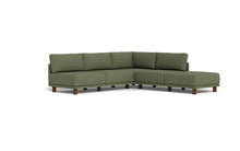 Load image into Gallery viewer, Luna - Sectional - Moss Green - High Arms - Low Legs
