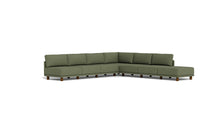 Load image into Gallery viewer, Luna - Sectional - Moss Green - High Arms - Low Legs
