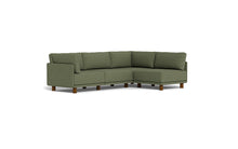 Load image into Gallery viewer, Luna - Sectional - Moss Green - High Arms - Low Legs
