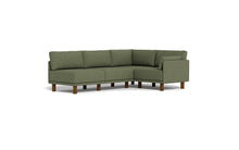 Load image into Gallery viewer, Luna - Sectional - Moss Green - Low Arms - Tall Legs

