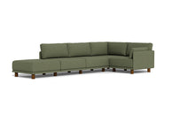 Load image into Gallery viewer, Luna - Sectional - Moss Green - Low Arms - Low Legs
