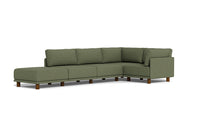 Load image into Gallery viewer, Luna - Sectional - Moss Green - High Arms - Low Legs
