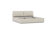 Load image into Gallery viewer, Ara Bed - King - Upholstered - Silken Sand - Storage
