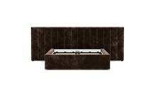 Load image into Gallery viewer, Ara Bed - Full - Upholstered - Espresso - Storage
