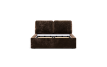 Load image into Gallery viewer, Ara Bed - Full - Upholstered - Espresso - Storage
