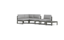 Load image into Gallery viewer, Mistral - Sectional - Graphite - Block - Silver Shade
