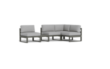 Load image into Gallery viewer, Mistral - Sectional - Graphite - Block - Silver Shade
