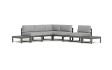 Load image into Gallery viewer, Mistral - Sectional - Graphite - Block - Silver Shade
