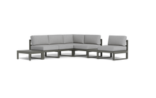 Load image into Gallery viewer, Mistral - Sectional - Graphite - Block - Silver Shade
