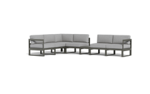Load image into Gallery viewer, Mistral - Sectional - Graphite - Block - Silver Shade
