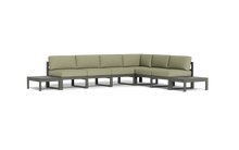 Load image into Gallery viewer, Mistral - Sectional - Graphite - Block - Fern

