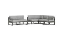 Load image into Gallery viewer, Mistral - Sectional - Graphite - Block - Silver Shade
