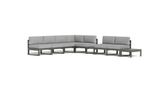 Load image into Gallery viewer, Mistral - Sectional - Graphite - Block - Silver Shade
